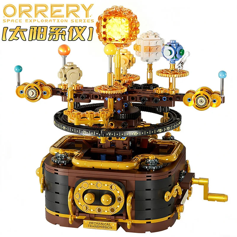 Building Blocks Mechanical Solar System Planet Building Block Set Home Decoration Educational Toy and Childrens Christmas Gift