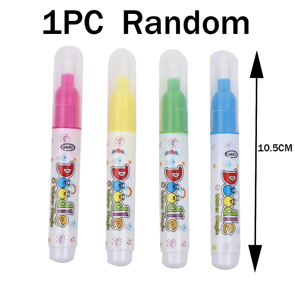 Reusable Water Drawing Book Cartoon Children Magic Book Graffiti Coloring Water Picture Book With Pen Learning Education Toy