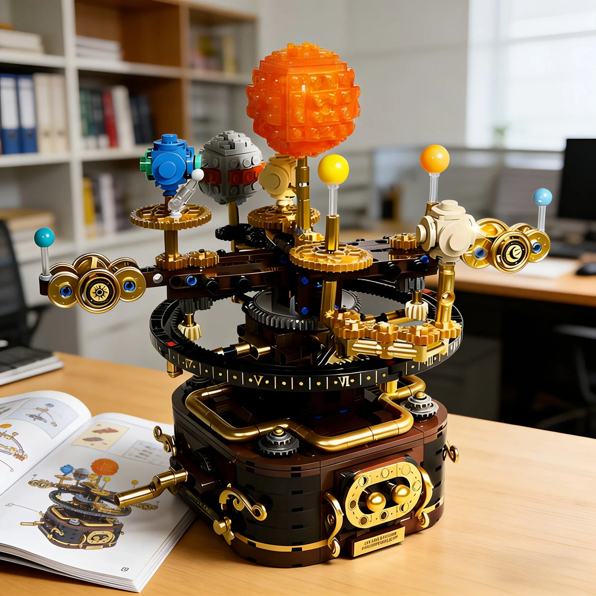 Building Blocks Mechanical Solar System Planet Building Block Set Home Decoration Educational Toy and Childrens Christmas Gift
