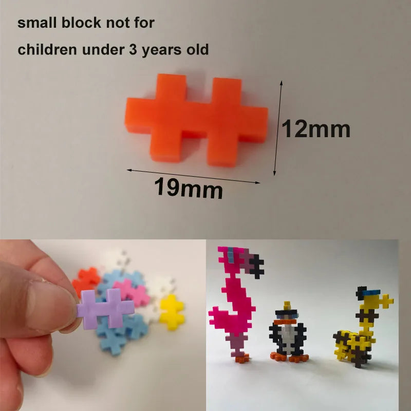 DIY Creative Plus Plus Building Blocks Bulk Sets City Classic Bricks Assembly  Educational Toys for Children