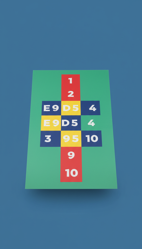 Sprout Green Hopscotch Mat With Number Tiles - Peoples